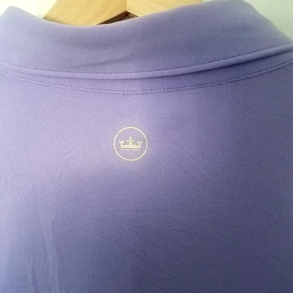 Peter Millar Summer Comfort Polo Shirt Light Purple Color Men's Size XXL - Picture 4 of 8